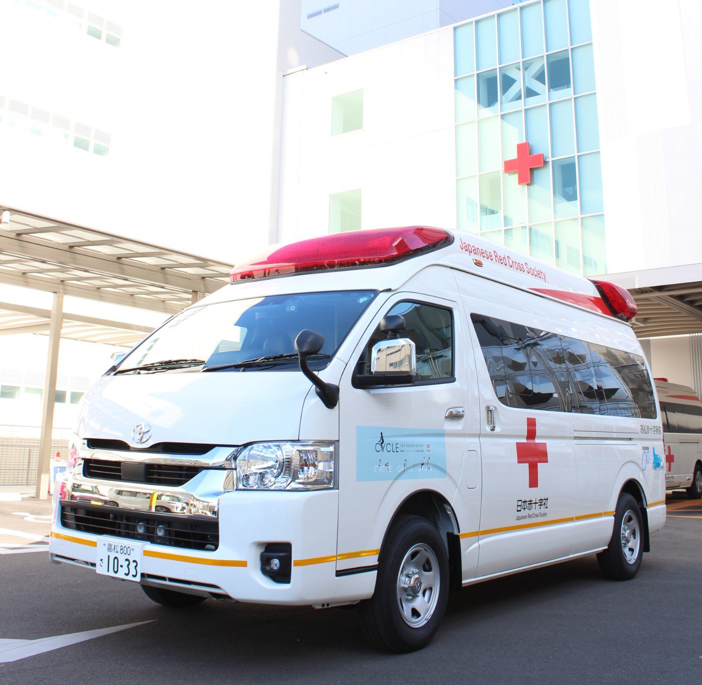 救急車2 令和6年度公益財団法人JKA補助事業によって新しい救急車が整備されまし