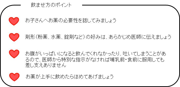 飲ませ方のポイント